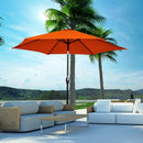 10 Feet Outdoor Patio Umbrella with Tilt Adjustment and Crank-Orange