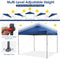 10 x 10 Feet Foldable Outdoor Instant Pop-up Canopy with Carry Bag-Blue