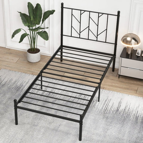 Twin/Full/Queen Size Platform Bed Frame with Sturdy Metal Slat Support