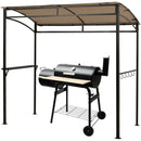 7 x 4.5 Feet Grill Gazebo Outdoor Patio Garden BBQ Canopy Shelter-Brown