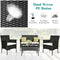 4 Pcs Patio Rattan Cushioned Sofa Furniture Set-White