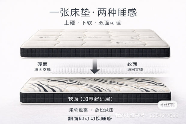 Dream Cradle #3 Hard Foam with Coconut pad Mattress (椰棕床垫) 6"/8"/10" Pillow top