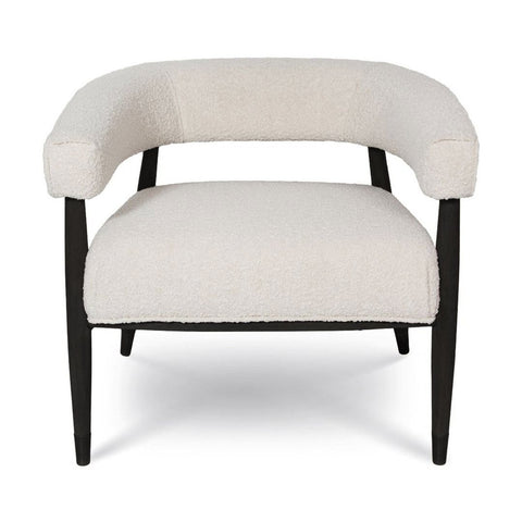 Everest Chair - Dark Base - Cream Boucle