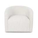 Evita Swivel Chair - Off White Boucle