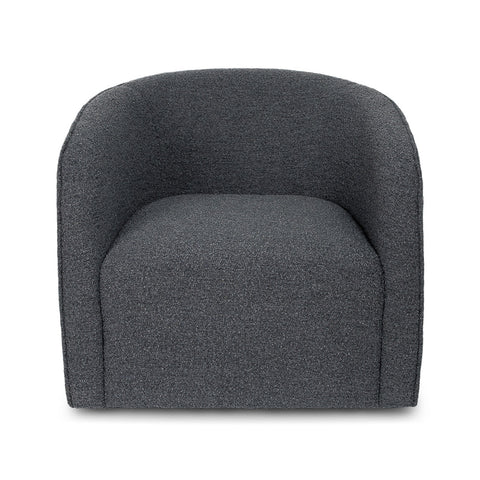 Evita Swivel Chair - Slate Boucle