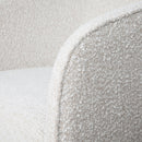 Evita Swivel Chair - Off White Boucle