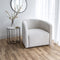 Evita Swivel Chair - Off White Boucle