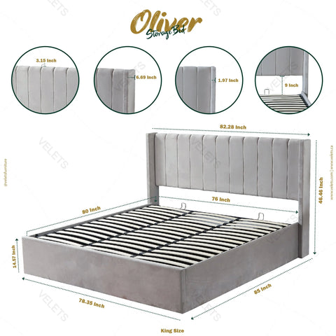 Lilith Storage Bed (Black)