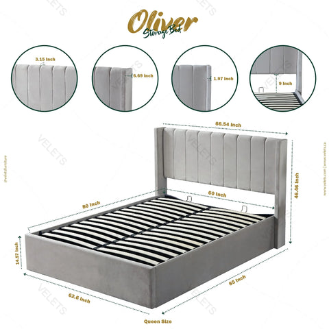 Lilith Storage Bed (Black)