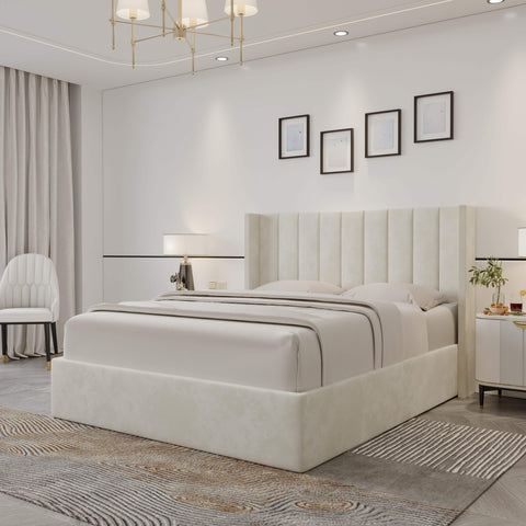 Lilith Storage Bed (Ivory)