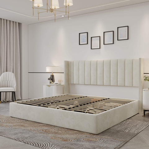 Lilith Storage Bed (Ivory)