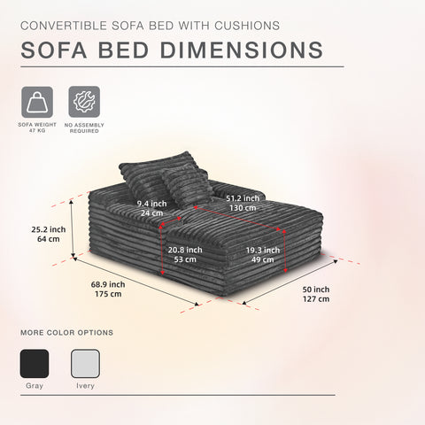 CozyLounge Sofa（Drak Grey)
