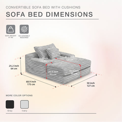 CozyLounge Sofa（Light Grey)