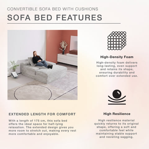 CozyLounge Sofa（Light Grey)