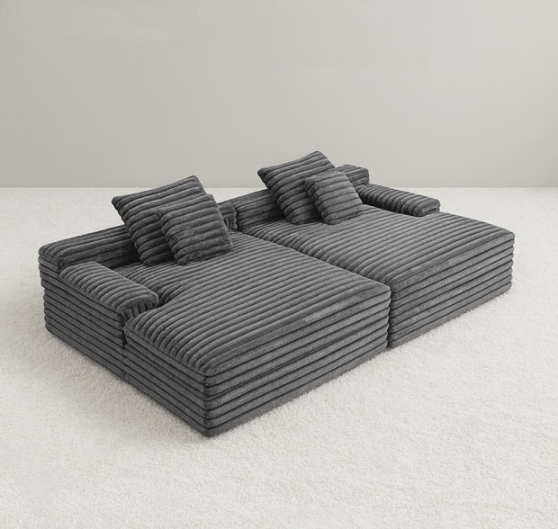 CozyLounge Sofa Love Seat（Dark Grey)
