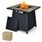 40 000 BTU 28 Inches Propane Gas Fire Pit Table With Cover