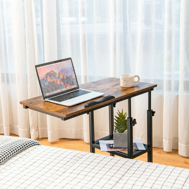 Adjustable C-Shaped Bedside Table