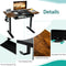 48 Inch Electric Sit to Stand Desk with Keyboard Tray-Black