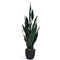 35.5 Inch  Indoor-Outdoor Artificial Fake Snake Plant