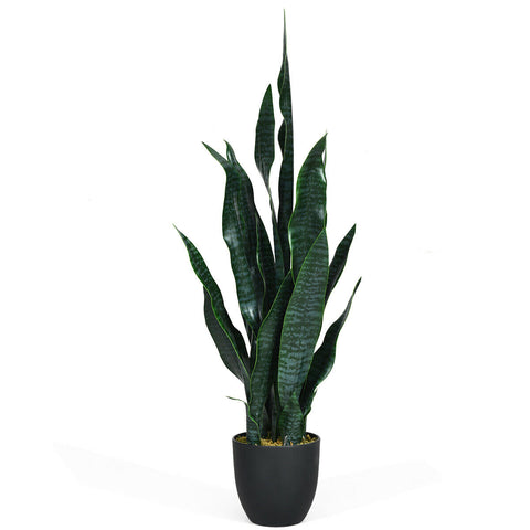 35.5 Inch  Indoor-Outdoor Artificial Fake Snake Plant