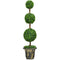 4 Feet Artificial Topiary Triple Ball Tree Plant