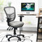 Ergonomic Mesh Office Chair with Adjustable Back Height and Armrests-Gray