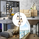 67 Inch Industrial 3-Light Floor Lamp Tree
