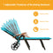 Outdoor Chaise Lounge Chair Rattan Lounger Recliner Chair-Turquoise