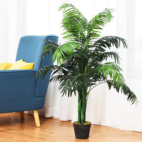 3.5 Feet Artificial Areca Palm Decorative Silk Tree with Basket