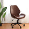 Office Home Leisure Mid-back PU Upholstered Rolling Chair