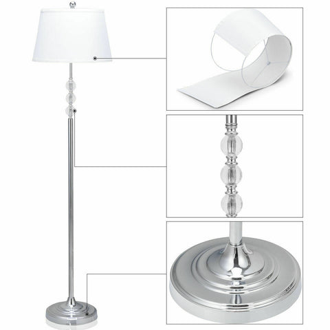 3-Piece Floor Lamp and Table Lamps Set