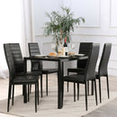 Set of 6 High Back Dining Chairs-Set of 6