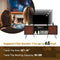 59 Inches Retro Wooden TV Stand for TVs up to 65 Inches-Brown