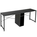 79 Inch Multifunctional Office Desk for 2 Person with Storage-Black