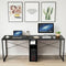 79 Inch Multifunctional Office Desk for 2 Person with Storage-Black