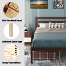 Twin Size Wood Platform Bed Frame with Headboard