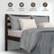 Twin Size Wood Platform Bed Frame with Headboard