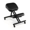 Adjustable Ergonomic Kneeling Chair with Upgraded Gas Spring Rod and Thick Foam Cushions-Black