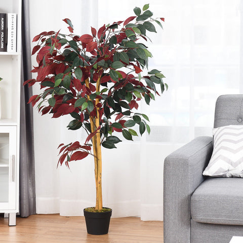 4 Feet Tall Artificial Ficus Tree with Nursery Pot