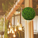 2 Pieces 15.7 Inch Artificial Boxwood Topiary Ball Tree Set