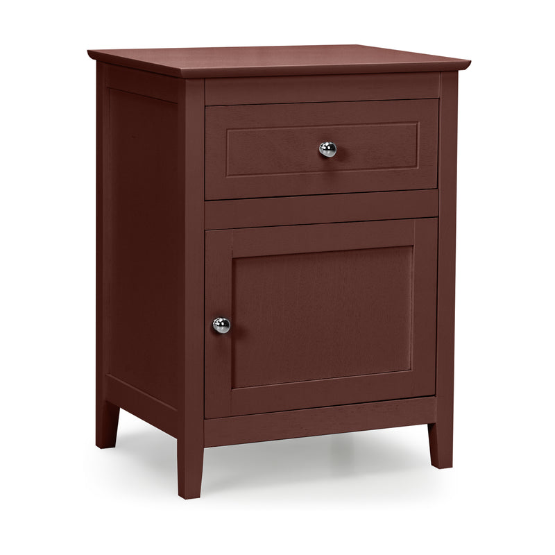 2-Tier Accent Table with Spacious Tabletop-Dark Brown