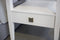 Hara Accent Table – 1 Drawer – White
