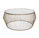 Cyclone Wire Coffee Table – New Gold