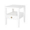 Hara Accent Table – 1 Drawer – White