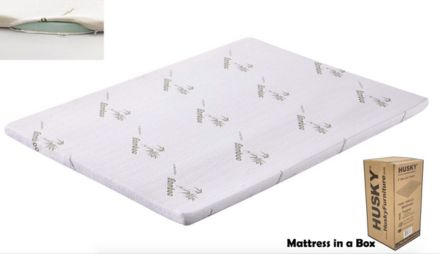 Gel Memory Foam Mattress Topper with Bamboo Cover