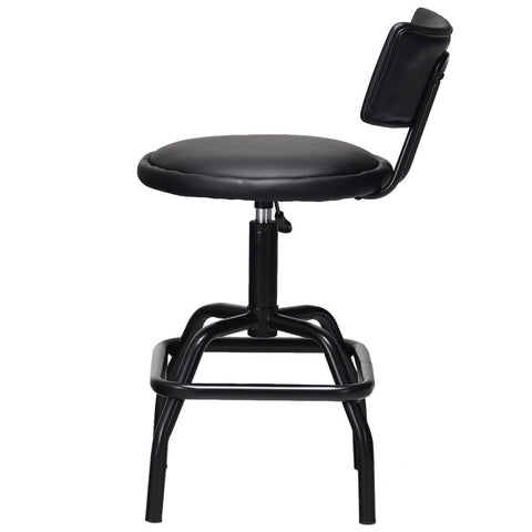 Adjustable Swivel Vintage PU Leather Bar Stool