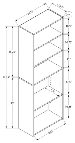 72" Book Shelf  *Clearance*