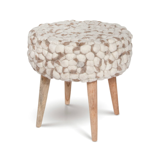 Bohemian Stool Felted Wool