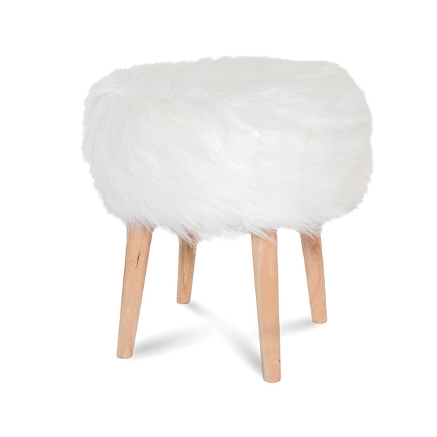 Bohemian Faux Fur Stool