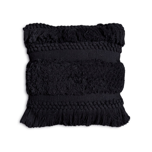 Bohemian Macrame Cushion – Black